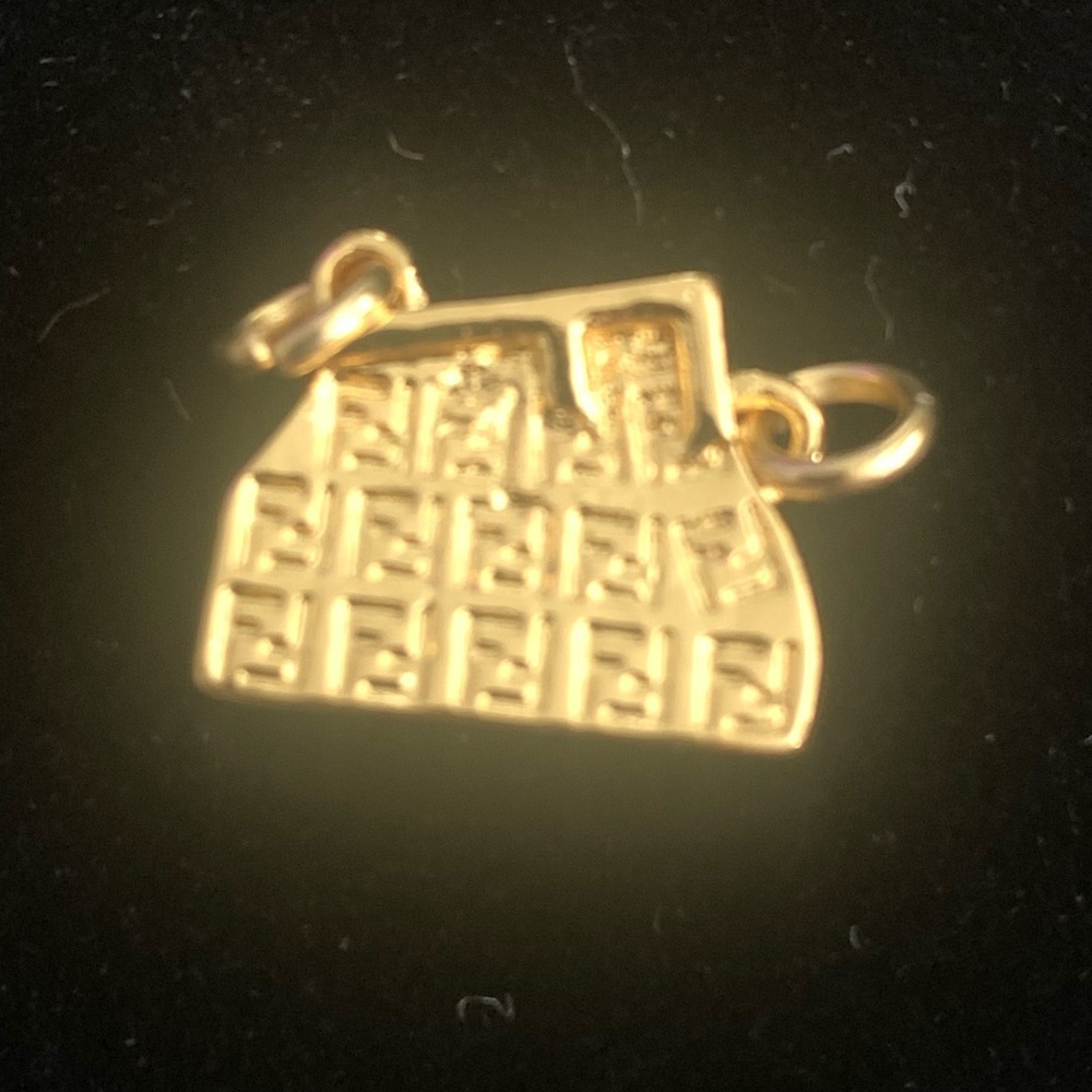 Upcycled GoldCharm Pendant